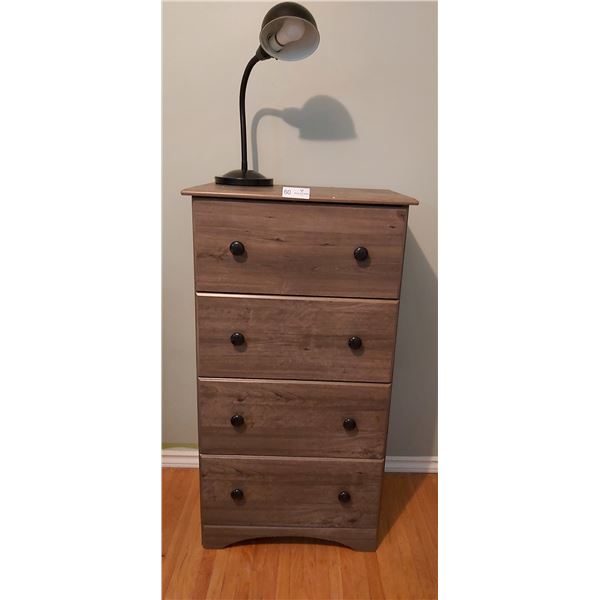 Wooden Dresser with Lamp  Dresser - 23 Wide x 16 deep x 43 High