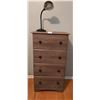Image 1 : Wooden Dresser with Lamp  Dresser - 23 Wide x 16 deep x 43 High