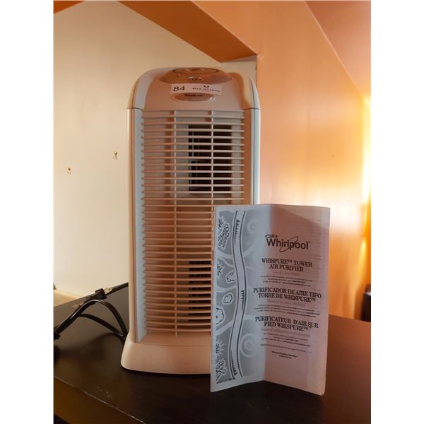 Whirlpool Wispure Tower Air Purifier Model # APMT2001M