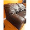 Image 2 : Leather Like Loveseat  63 Wide x 36 Deep x 28 High
