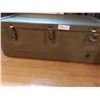 Image 2 : Army Metal Footlocker (Contents not Included) Removable Lid 31 Wide x 19 Deep x 13 High