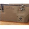 Image 4 : Army Metal Footlocker (Contents not Included) Removable Lid 31 Wide x 19 Deep x 13 High