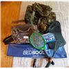 Image 1 : Camo Backpack, Bag of Flashlights, Travel Kit, Bed Boost & More