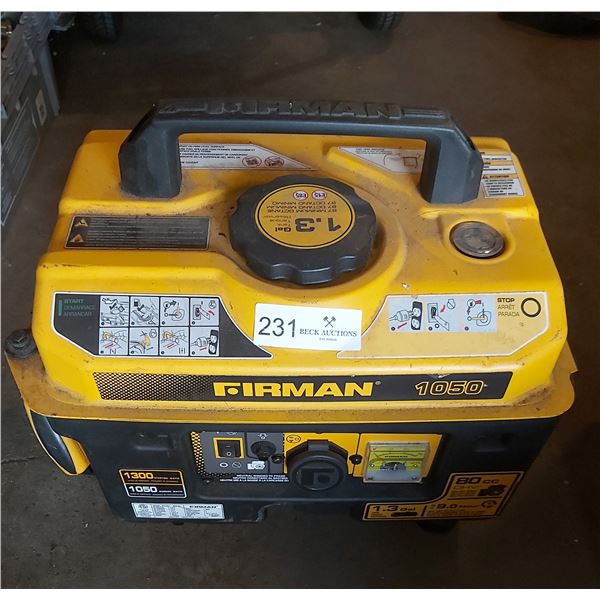 Firman Portable Gas Generator Model P01 001