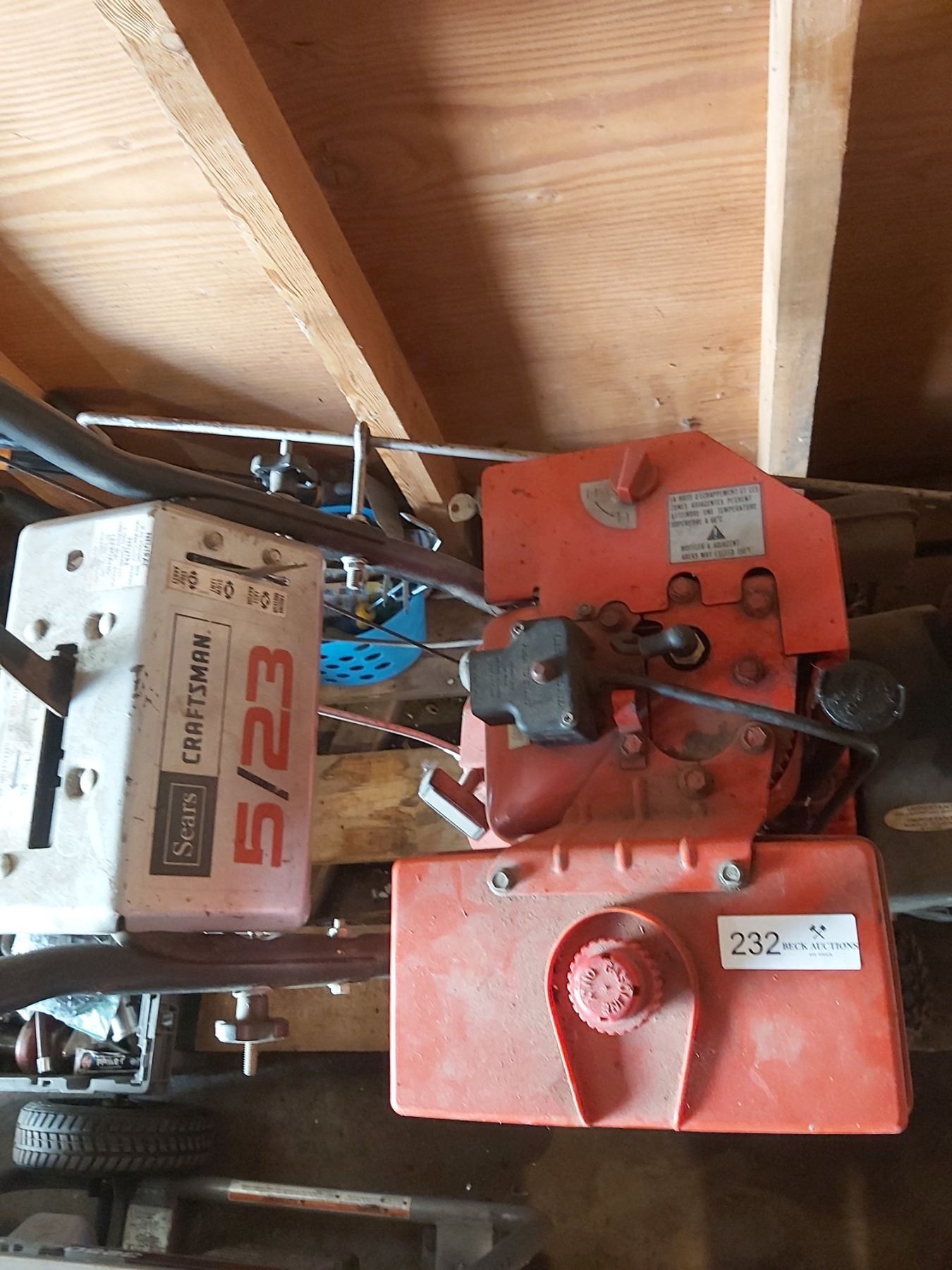 Craftsman 5/23 Gas Powered Snowblower Model C950 52248 Tires are Flat