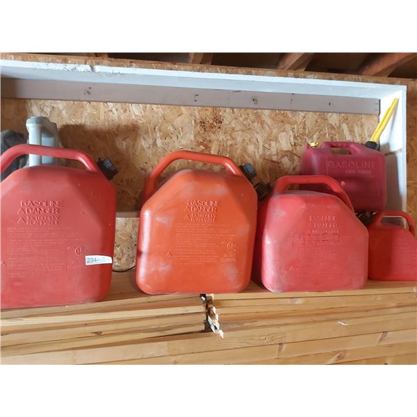 Assortment of Jerry Cans 7 in Quantity