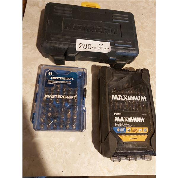 Mastercraft Drill Bits, and Various other Bits