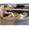 Image 2 : Large Wooden Box with Handle full of Painting Supplies