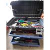 Image 2 : Maximim Hard Shell Tool Box with Assorted Tools (Top of Box is Cracked)