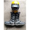 Image 1 : Davos Motorcycle Boots Mens Size 9 1/2 - 10? & Bell Moto III Helmut & Goggles