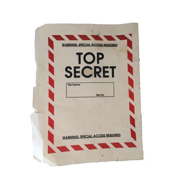 Marvel Movies Top Secret Folder Movie Props