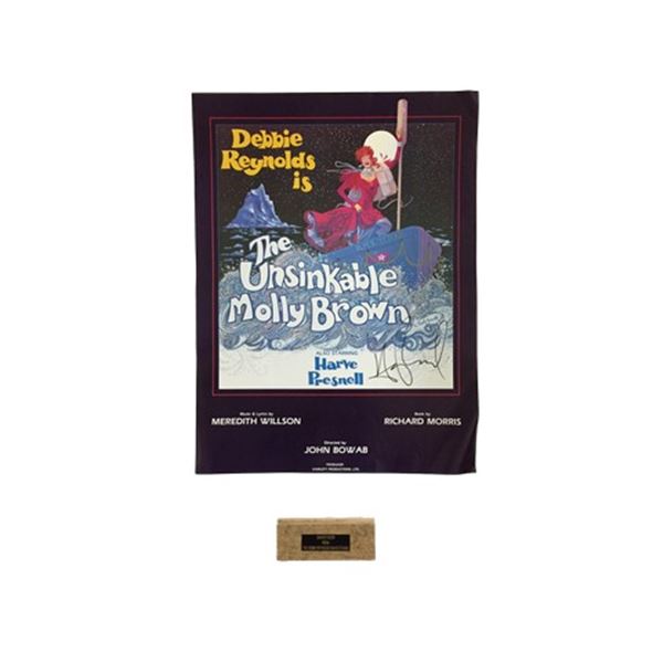 The Unsinkable Molly Brown Half Sheet Poster with Piece of Debbie Reynolds Dance Studio Floor