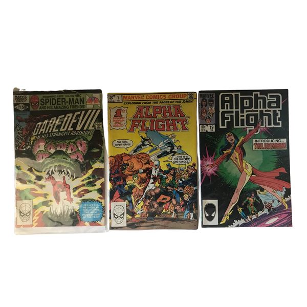 Daredevill #177 & Alpha Flight Comics Lot