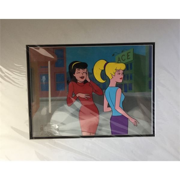 1968 Archie Animation Cel featuring Betty & Veronica