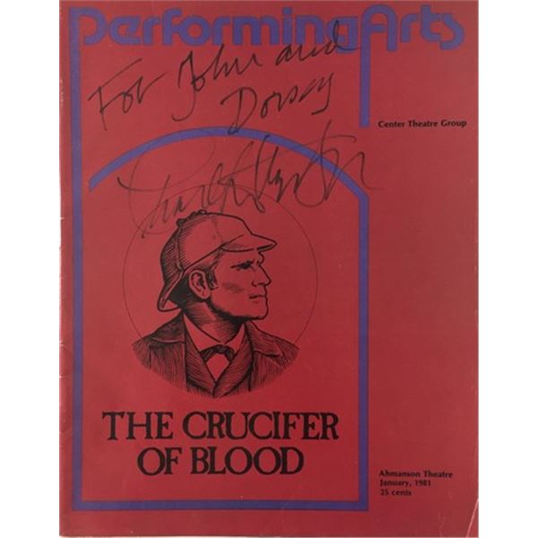 Charlton Heston Signed "Crucifier Of Blood" Program Book