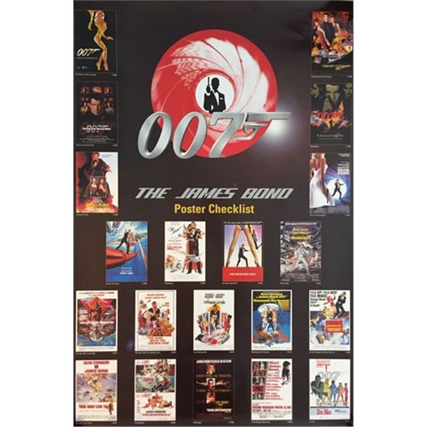 007 James Bond poster check list poster