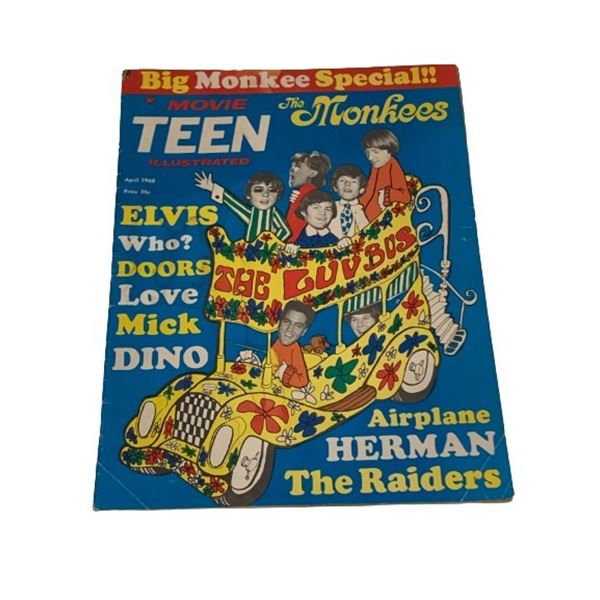 Movie Teen Illustrated Monkees Special 1968 Magazine