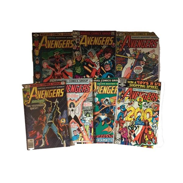 Set of 7 Marvel Avengers Comics Collection (1970s-80s)