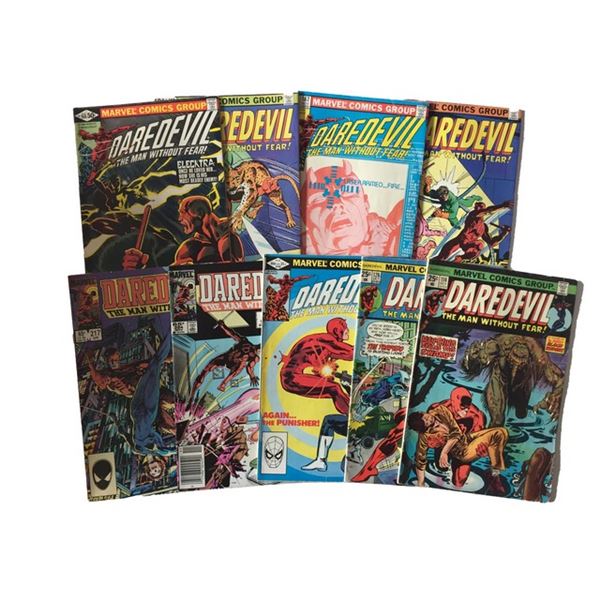 Set of 9 Daredevil Vintage Comics (1960s-1980s)