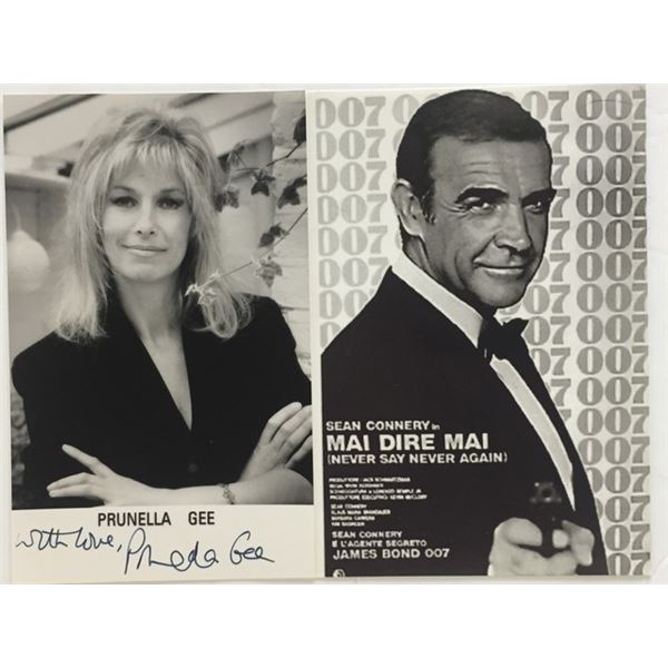 007 James Bond "Never Say Never Again" (1983) Patricia Fearing (Prunella Gee) Signed Photo