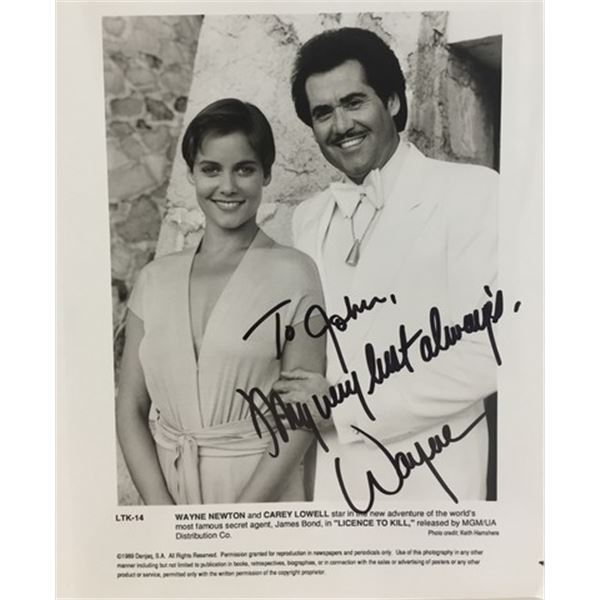 007 James Bond  License To Kill  (1989) Professor Joe Butcher (Wayne Newton) Signed Photo