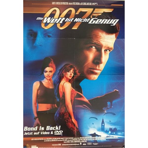 007 James Bond The World Is Not Enough (1999) German video release poster