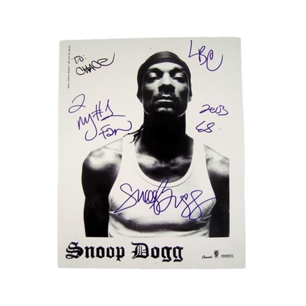 Snoop Dogg Signed Photo