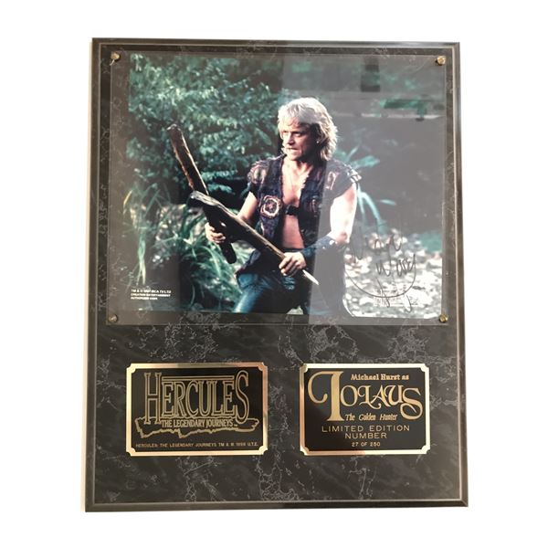 Hercules: The Legendary Journeys Framed autograph of Michael Hurst as Lolaus