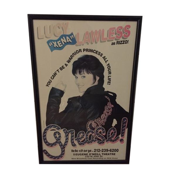 Grease Lucy Lawless Framed Poster 1997