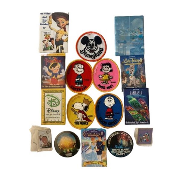 Disney Vintage Patches and Pins Collection