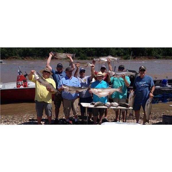 1-Day Oklahoma Striper Bass Fishing for 6