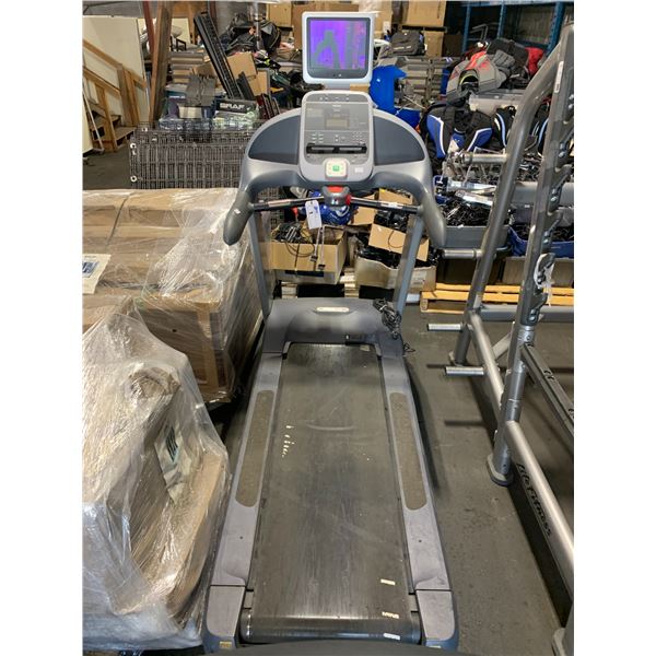 PRECOR USA 954I 120V COMMERCIAL TREADMILL WITH DIGITAL DISPLAY & 12" TELEVISION