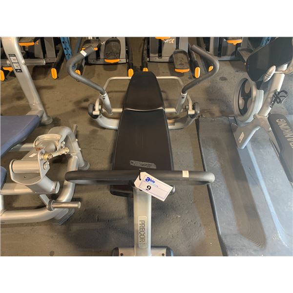 PRECOR USA GREY/BLACK COMMERCIAL AB BENCH