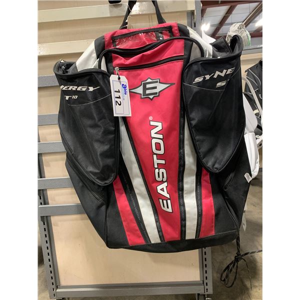 RED & BLACK EASTON SYNERGY ST 10 PROFESSIONAL HOCKEY EQUIPMENT BACKPACK BAG