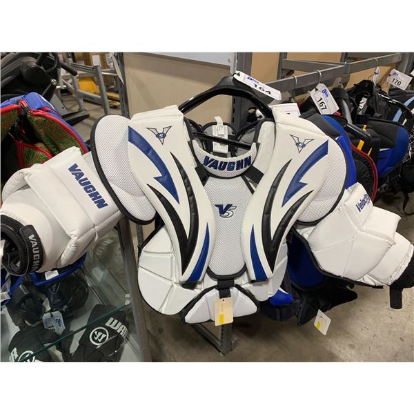 VAUGHN V5 VELCOCITY 7190 PROFESSIONAL HOCKEY UPPER CHEST PADS ( SIZE: JR-SM )