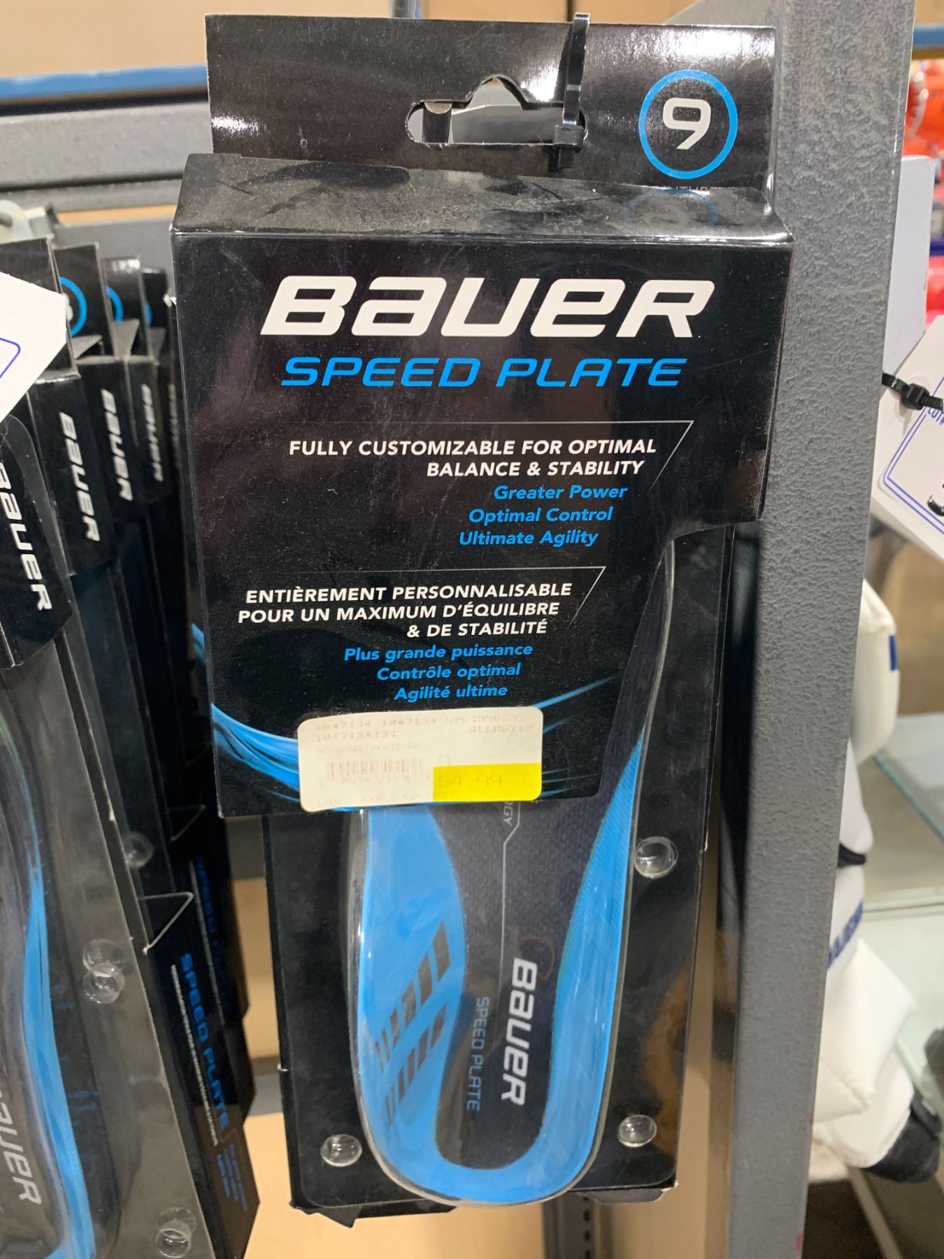 LOT OF BAUER SPEED PLATE HOCKEY INSOLES ( SIZE: 9 ) - Able Auctions