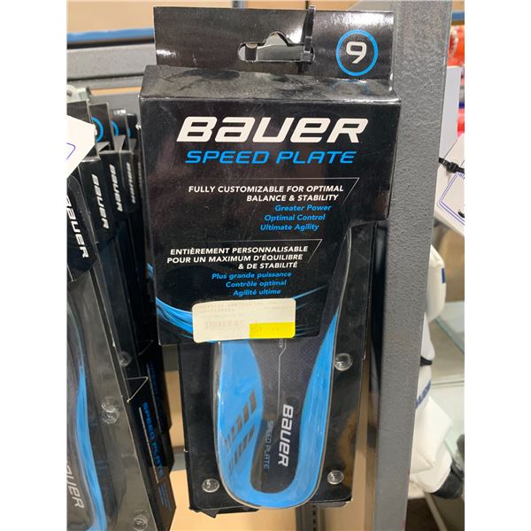 LOT OF BAUER SPEED PLATE HOCKEY INSOLES ( SIZE: 9 )