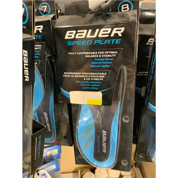 LOT OF BAUER SPEED PLATE HOCKEY INSOLES ( SIZE: 8 )