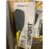 Image 2 : RACK OF SUPERFEET COMFORT HOCKEY INSOLES IN VARIOUS JUNIOR SIZES & LOWRY FACE SHIELD HELMET