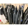 Image 2 : LOT OF ASSORTED BLACK POLYESTER COATS IN VARIOUS SIZES