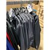 Image 2 : LOT OF ASSORTED BLACK POLYESTER COATS IN VARIOUS SIZES