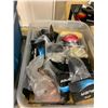 Image 3 : LOT OF ASSORTED HOCKEY PUCKS, GARTER BELTS, SHOCK DOCTOR CHIN CUPS, FACE MASKS & KNEE LIFTS