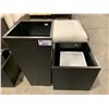 Image 2 : PAIR OF BLACK METAL PLANTER BOXES & PAIR WHITE METAL PLANTER BOXES