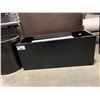 Image 3 : PAIR OF BLACK METAL PLANTER BOXES ( 1 RECTANGULAR & 1 ROUND ) & PAIR OF WHITE METAL PLANTER BOXES