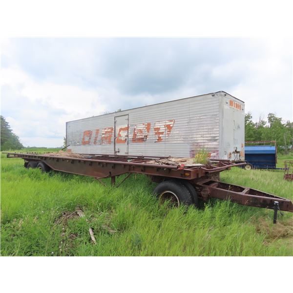 48' Semi Hay Trailer with Dolly Converter and Pipe