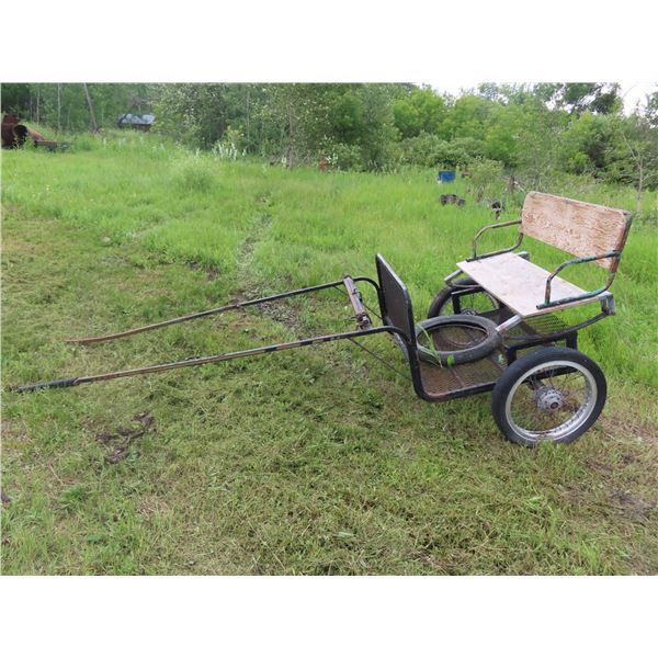 Horse Sulky Cart with Motorcycle Tires