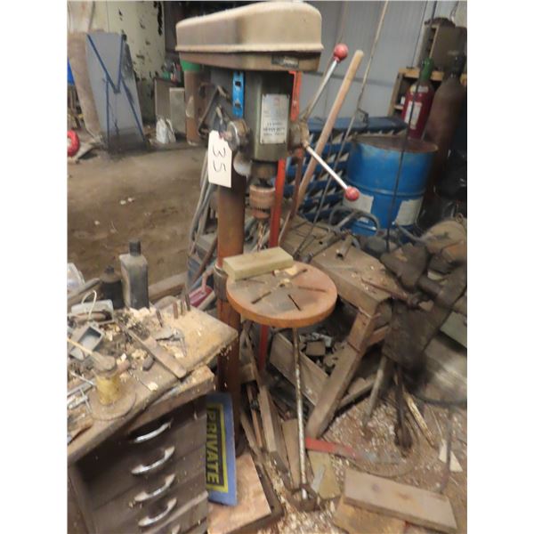 International 12 Speed Floor Drill Press