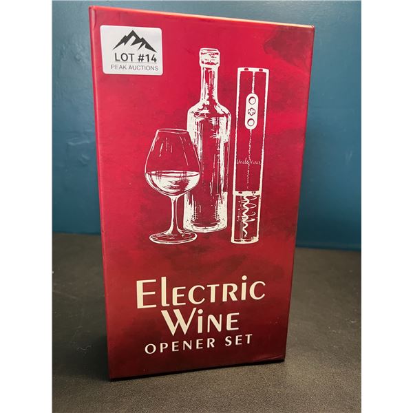 Lot of 1 Electric Wine Opener Set