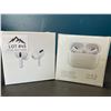 Image 1 : Lot of 2 Pairs of True Wireless Earbuds w/ Wireless Charging Case - White