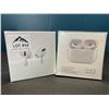 Image 1 : Lot of 2 Pairs of True Wireless Earbuds w/ Wireless Charging Case - White